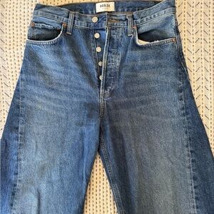 AGOLDE LUNA HIGH RISE PIECED TAPER